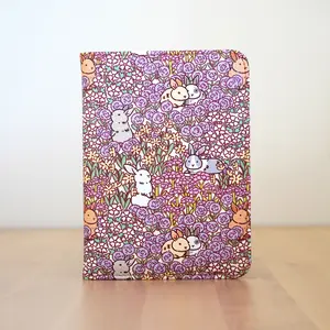 Noristudio Bunny Meadow Pattern RFID Blocking Passport Wallet