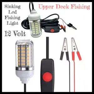 12v deep fishing lights led 100w underwater fishing light - Voltage range: 12V-24V wide voltage AC/DC universal.  360-degree luminescence with uniform light.