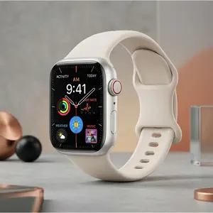 Soft Silicone Sport Band for Apple Watch – Comfortable Waterproof Strap for Series 1–9, SE, Ultra, 38–49mm, Unisex(Watch Not Included)