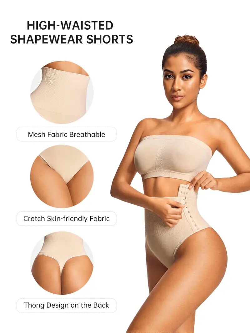 Product Introduction of VVL Holiday Haul High Waisted Tummy Control Thong Shapewear Shorts for Women - Comfortable and Breathable Butt Lifting Body Shaper Seamless Girdles Under Dress 16