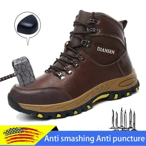 New Safety Boots Men Work Indestructible Shoes Sneakers Steel Toe Protective Boots Anti-smash wear resistant Shoes work hiking boots construction Work as hiking Roofing Shoes safetrek steel toe shoe anti-puncture