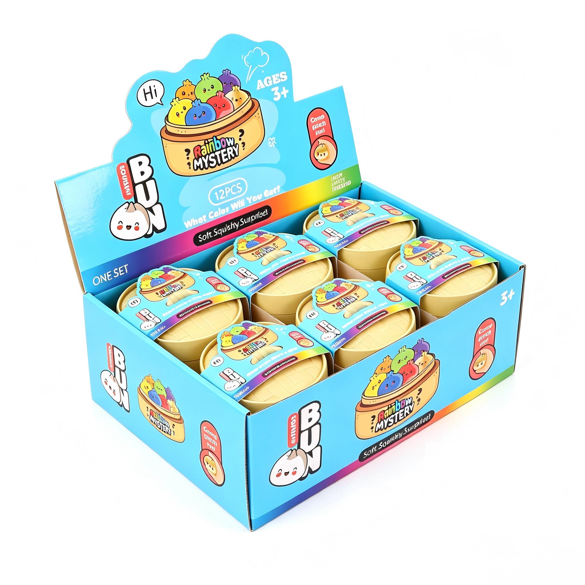 Giant Dumpling Squishy Plush Toy - 1pc/6pc Soft TPR Stress Relief Squishy, Surprise Dumpling Squishies Unboxing, Mini Variations, Valentine’s/Graduation Gifts for Adults (Home & Festive Party Supplies) mystery box