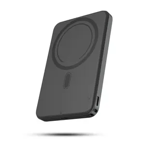 5000mAh wireless Magnetic Power Bank with LED Digital Display, 20W PD Charging MagSafe Battery Pack, Ultra-Slim Portable Charger with Smart Temp Control for iPhone 16/15/14/13/12 Series