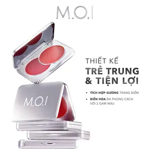 MOI Cosmetics MÁ HỒNG KEM 2 MÀU M.O.I DUAL CREAM BLUSHER (PEACH+ ROSE) Makeup