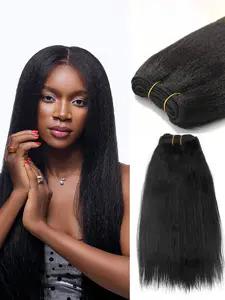 Yaki Straight 1 Bundle Human Hair Bundle Natural Color Brazilian Virgin Hair For Women