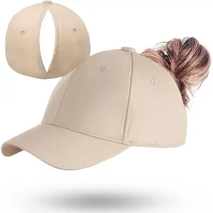 Magnetic Closure Ponytail Hats for Women Baseball Caps with Hidden Back Opening for Any Ponytail Height,22.83in/58cm