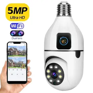 Full HD Ak3820 Bulb Camera, Automatic Tracking, Color Night Vision, Two-Way Voice, Indoor Security Monitoring, Pet Surveillance, Compact Design