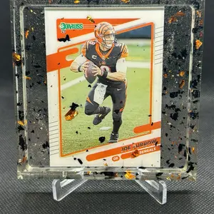 Joe Burrow Custom Resin Sports Card Coaster