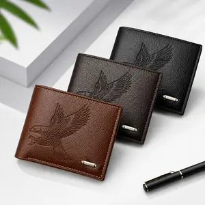 Men’s Slim RFID Wallet – Minimalist Front Pocket with ID Window, Thin Leather Card Holder, Everyday Carry Gift for Him