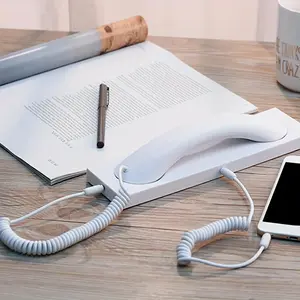 VOIP Phone Handset - Retro Design with Type-C Port, USB-Powered, Single-Line Operation, Ergonomic Ergonomic Headset for Home Office, Gift for Loved Ones