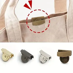 Magnetic Alloy Bag Buckles Set, 5/8 Pairs, 4 Colors, Seamless Closure for Bags and Clothing, Dy Craft Accessories, Purse Accessories