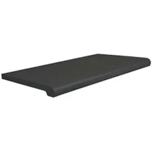 Lightweight Injection-Molded Shelves Pack of 4 Black Plastic Display Shelves for Trade Shows and Stores 1-1/2 Inch Thick