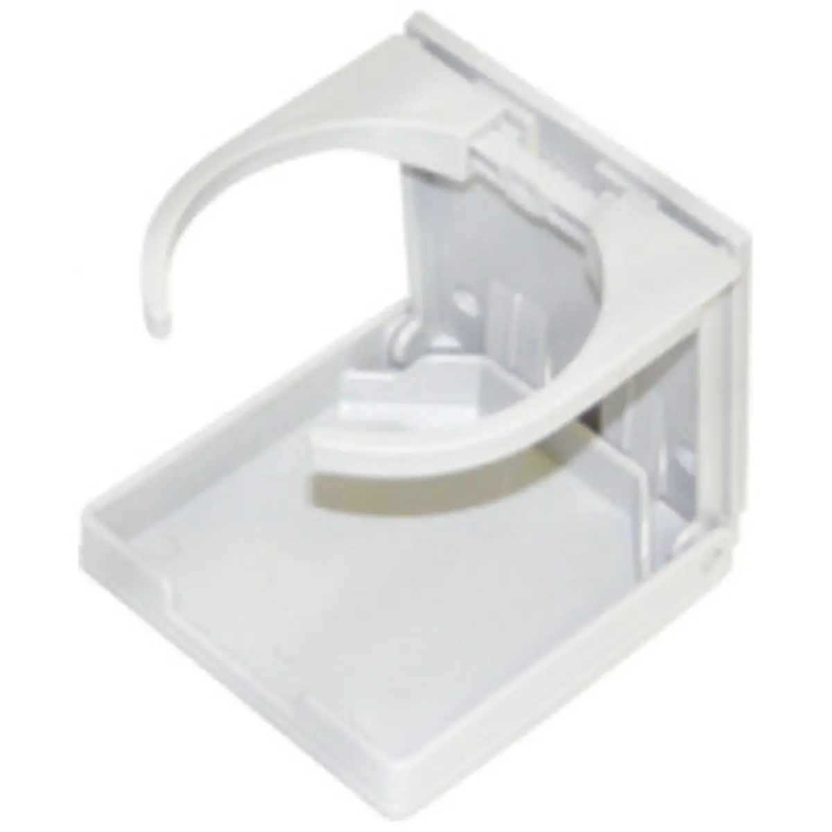 212 MAIN Stainless Steel Drink Holder - White, Reinforced Nylon Drink Carrier, Adjustable Arms, Folds Up When Not in Use, 8.62 x 4.87 x 1 in, Holds Containers, Mounting Screws Included, Kayaking Water Sports Accessory, Cup Holder