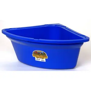 212 MAIN 26 qt. Corner Feeder - PCF6 405006008, Blue, Steel, Plastic, Heavy-Duty, Impact-Proof