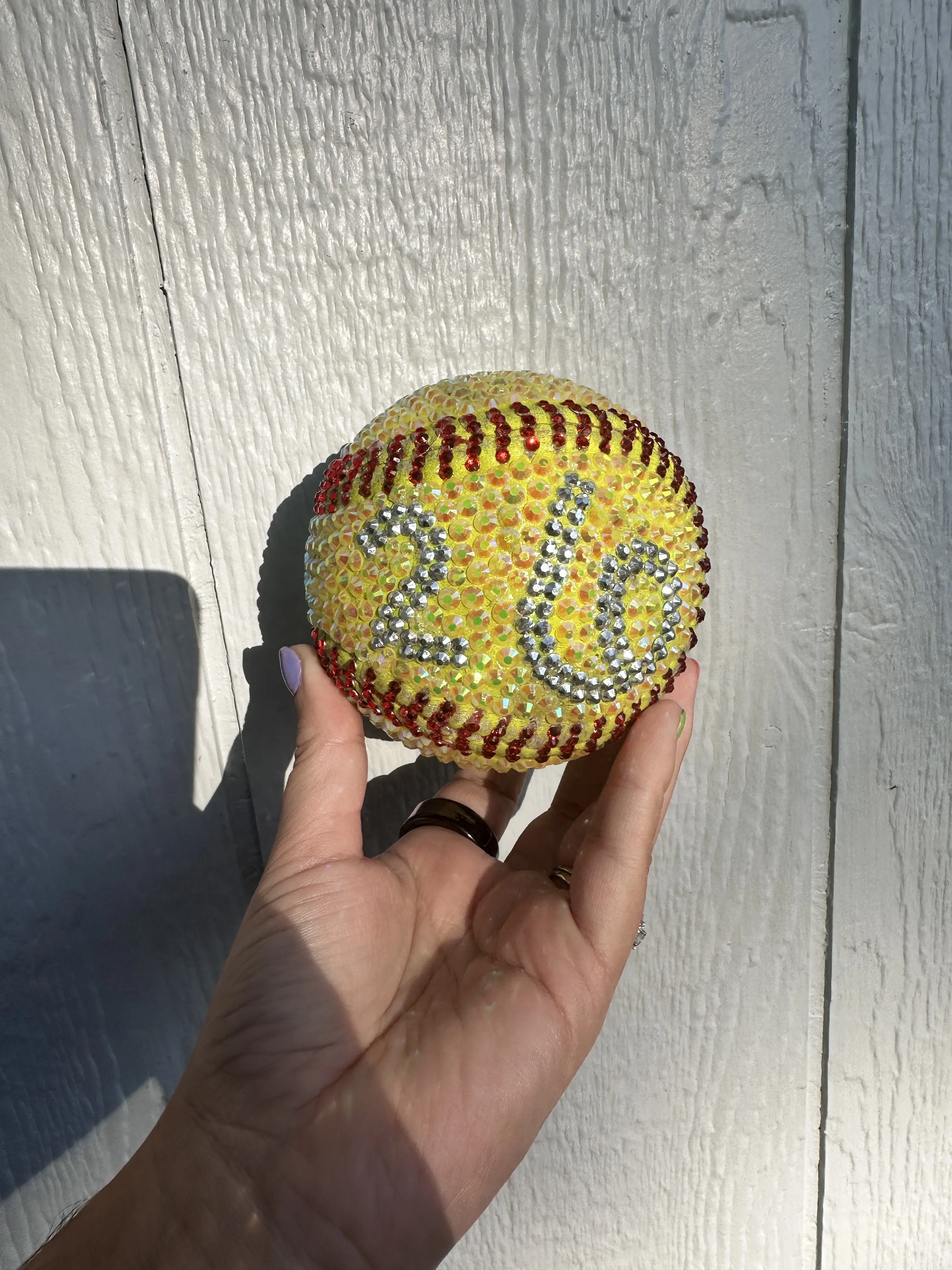 Rhinestone Softball Rhinestone Softball