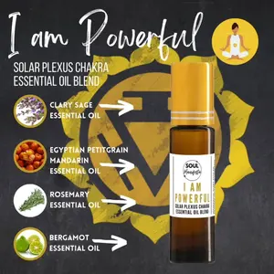 SOUL Manifesta I am POWERFUL Essential Oil Blend Aromatherapy  Therapeutic Wellness spell oil Unisex Rollerball