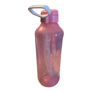 Eco 2L Pink Bottle Brink Ware with Easy Grip Handle and Clear Measurement Markings for Hydration Drinkware