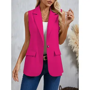 Elegant and stylish women's collared vest