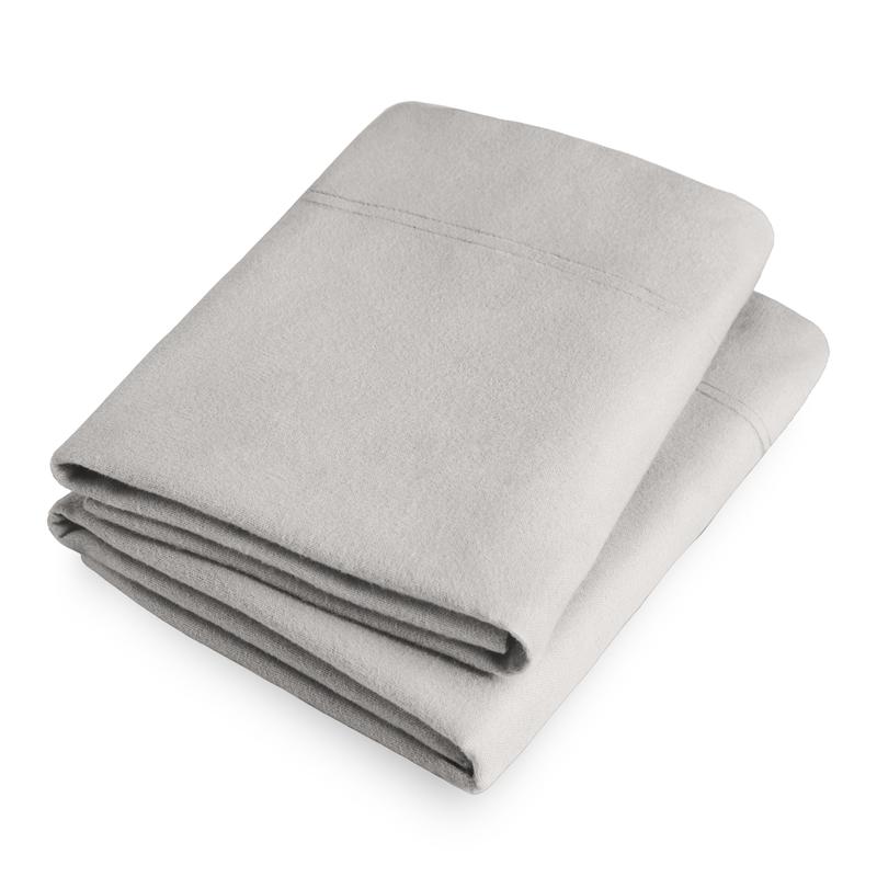 Bare Home Cotton Flannel Pillowcase Set