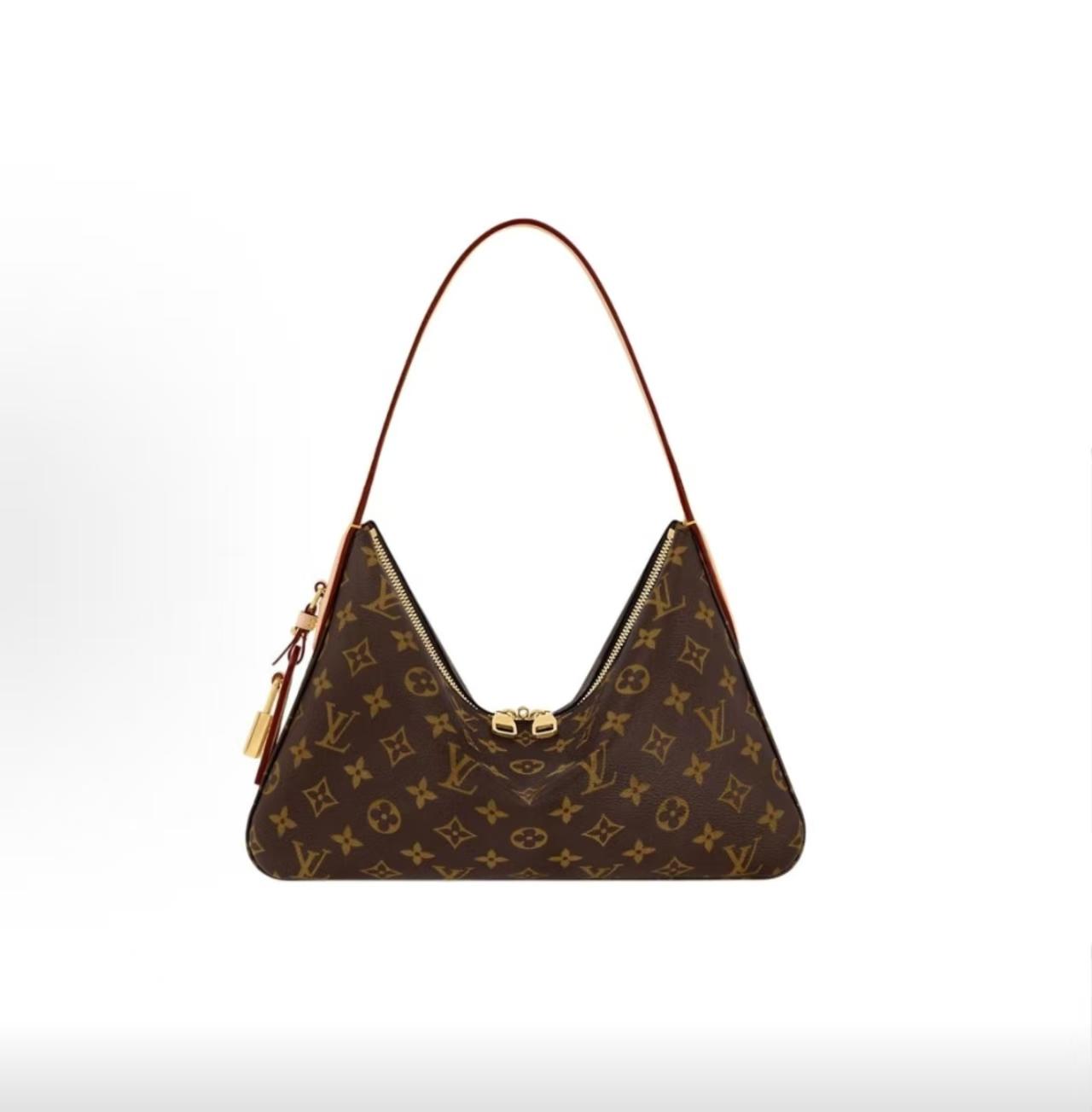 Pre-owned Louis Vuitton Slouchy PM Bag Monogram Canvas