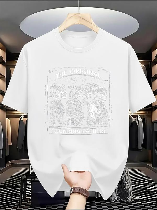 Y2K Vibe Men’s Cotton T-shirt |   Fun Graphic Print Daily Wear Essential