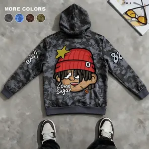 Men's Zip-Up Hoodie Casual Sporty Streetwear Relaxed Fit Unisex Vintage Retro Classic Acid Washed Camo Base Eye Graphics Y2K Clothing Fall 2025 Winter Sweatshirts Gift for Birthday Holidays Long Sleeve SWAG INS Style Menswear Bestie Tops Gamis