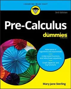 USED-Pre-Calculus for Dummies by Sterling, Mary Jane (Paperback)