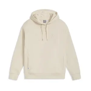 PUMA Womens Enlighten Embossed Logo Hoodie Casual Outerwear Casual - Off White