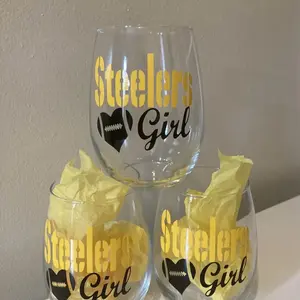 Steelers Girl Stemless Glass
