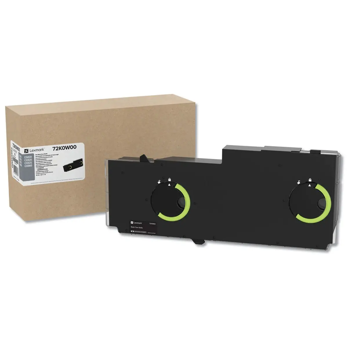 Lexmark 72K0W00 Waste Toner Container for CS820, CX820, CX825, CX860 Series Printers, 115k Pages Yield