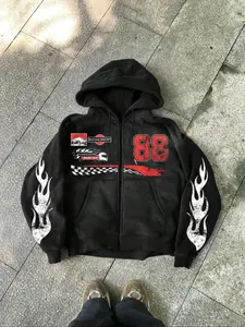 This hooded cardigan sweatshirt is suitable for both men and women, featuring a casual, loose fit and long sleeves. It's perfect for sports, playing basketball, and everyday wear. Casual Sweatshirt Hoodie Graphics