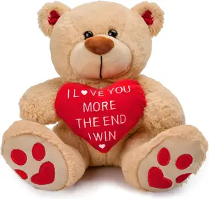 Valentines Day Gifts for Her Kids: 10 Inches Teddy Bear Funny Cute Stuffed Animal Plush Present, Valentines Day Birthday Gifts for Him Women Girlfriend Boyfriend Wife Mom Fiancée