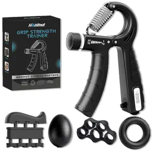 5-in-1 Hand Grip Strengthener Kit | Forearm Vein Builder, Adjustable Resistance Trainer for Athletes & Ideal Boyfriend Gift