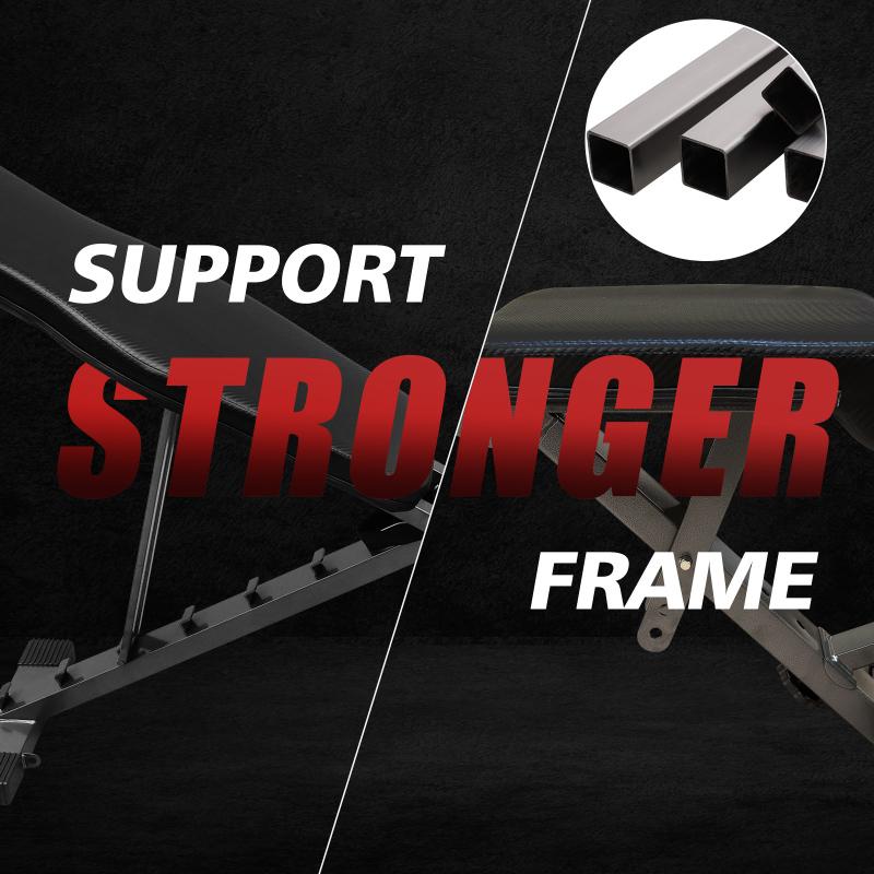 Weight Bench for Full Body Workout, Adjustable Strength Training Sit-up Chair, Multi-Purpose Foldable incline/decline Bench full body strength training parallel bar vibration  plate Home Gym Equipment Fitness Equipment