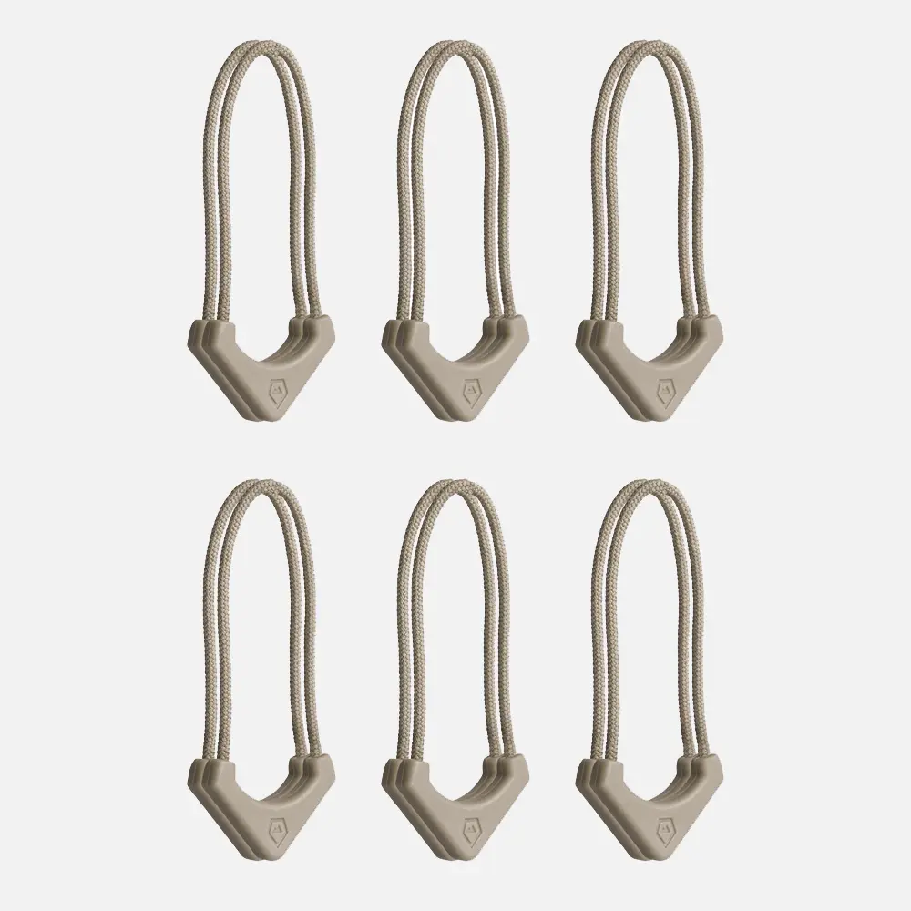 WORRYLESS™️ Locking Zipper Pullers in Yuma Tan