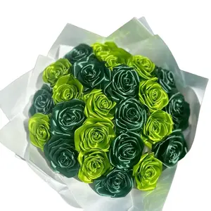 Handmade Eternal Ribbon Bouquet for Women - Perfect for Weddings, Birthdays and Special Occasions