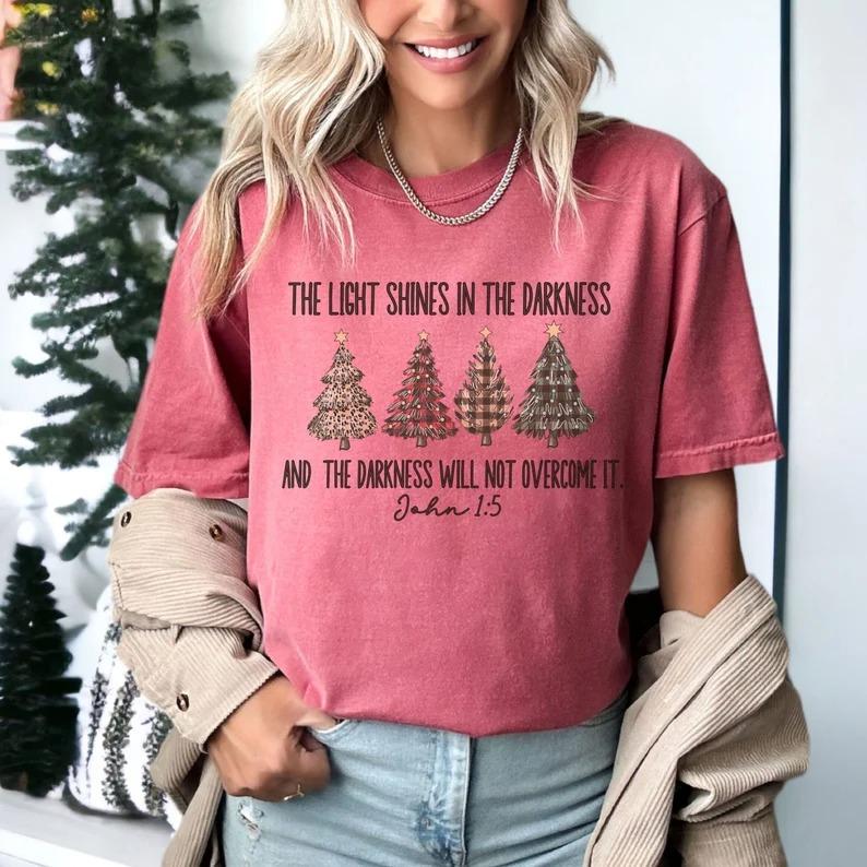 Comfort Colors Christian Christmas Shirt, Religious T-shirt for Holidays, Religious Christmas Gift, Christian Apparel, Gift for Christian