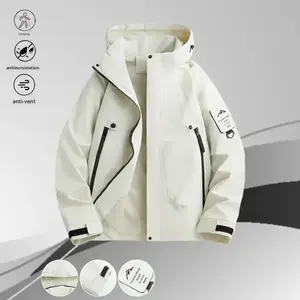 A purple hooded jacket with a modern outdoor style, featuring dimensional pockets and badge details, is perfect for urban commuters, offering fashion forward appeal for daily commutes and light weekend hikes. Menswear Coats