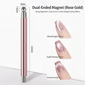 2026 Magnetic Cat Eye Nail Magnet Tool, Quick Adsorption Glass Beads Effect, Auto-Adsorption Design, Easy-to-Use for Beginners, Professional Nail Care Tool for Smooth Cuticles, Manicure Shaping and Salon-Like Polish Results
