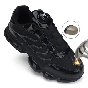 Steel Toe Shoes for Men Women Breathble Lightweight Work Boots Slip Resistant Safety Composite Toe Work Indestructible Construction Shoes