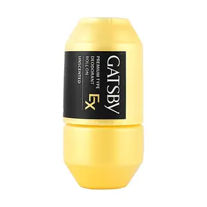 Mandom Gatsby Men's Premium Antiperspirant Roll-On Deodorant - Unscented, 60ml, Odor Control & Freshness