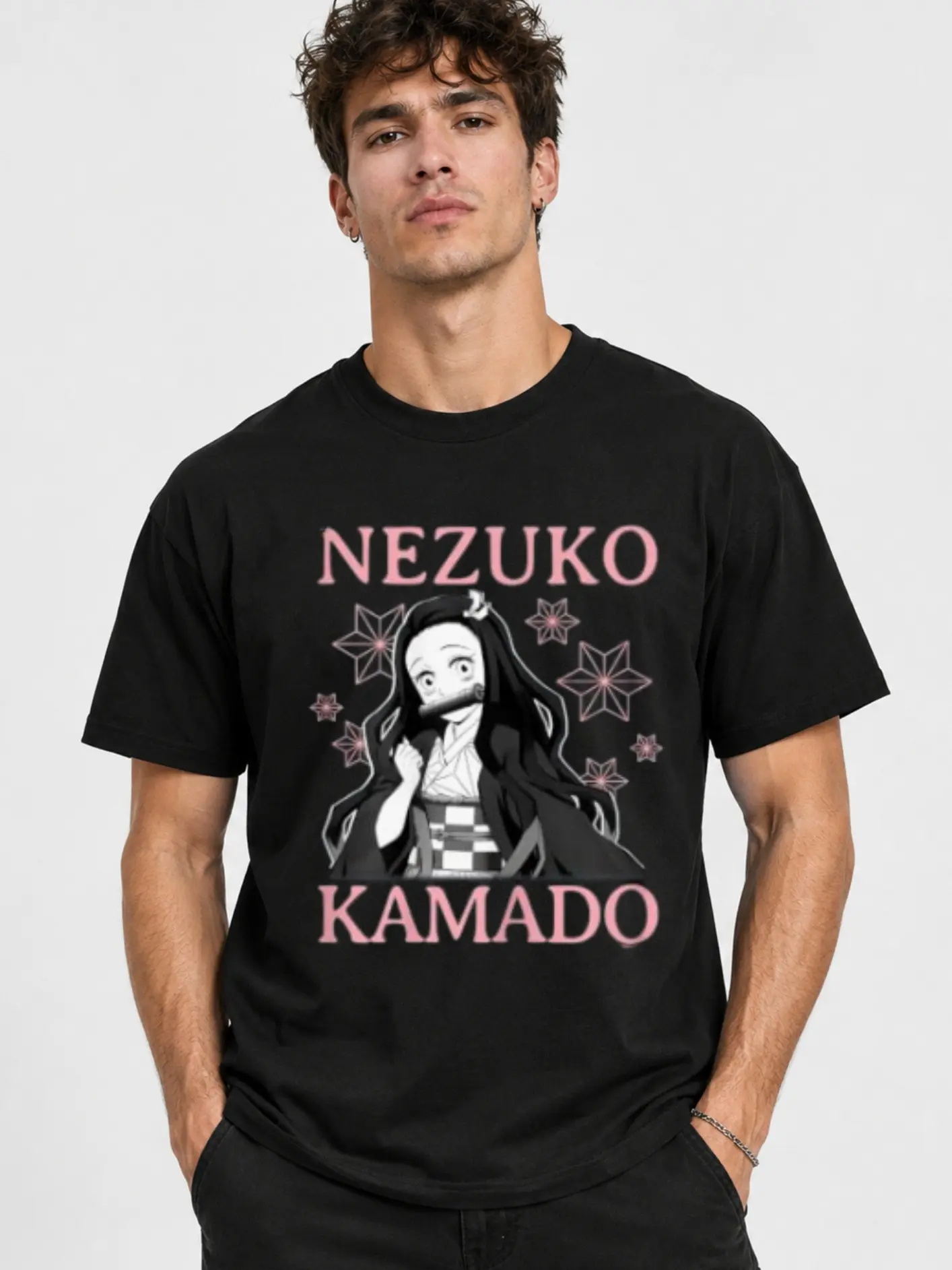 Demon Slayer Kimetsu no Yaiba Nezuko Kamado Cute Tees T Shirts for Women Men