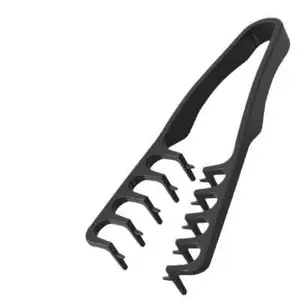 This 2-piece textured comb set features wide-toothed brushes for creating voluminous roots. A professional-grade set with both wide and fine teeth, made of ABS plastic with textured handles.