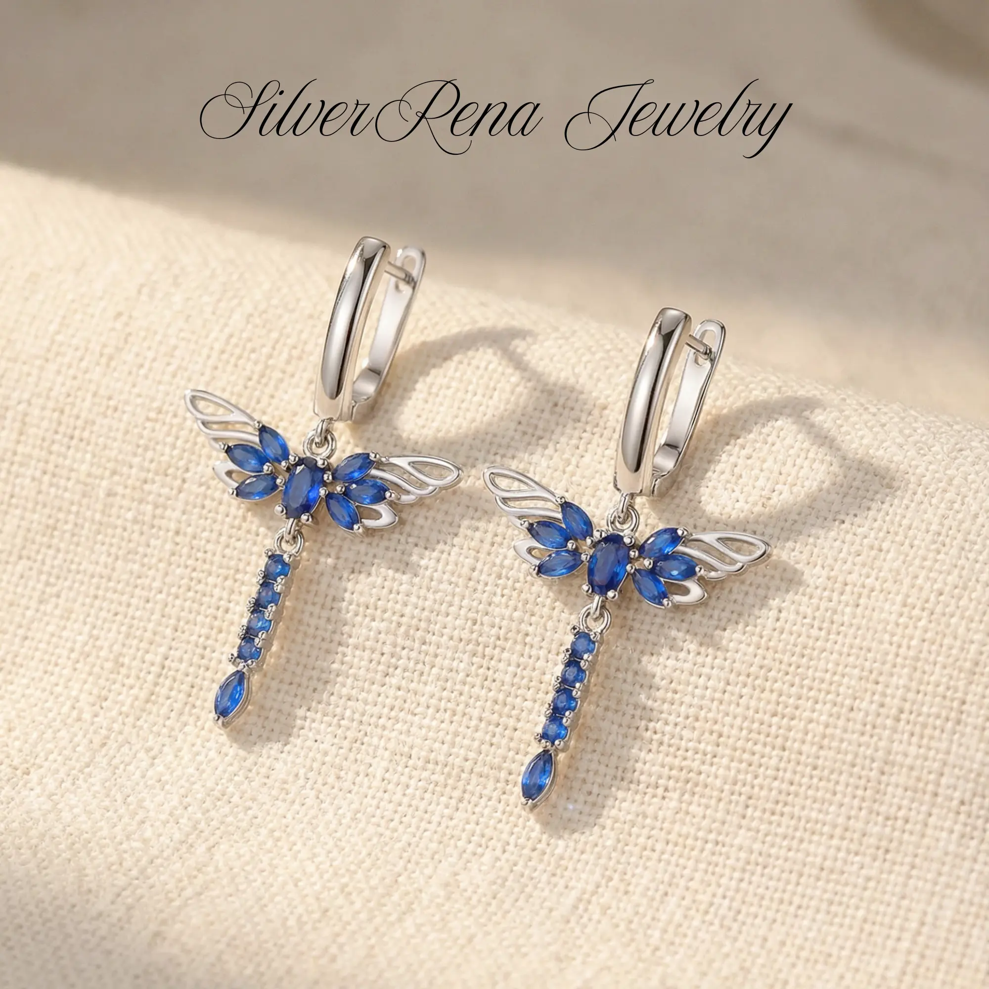 S925 Elegant Dragonfly Drop Earrings,  Vintage and Bohemian Style Design, Hypoallergenic Sterling Silver Huggie Earrings Jewelry for Women, Ethnic Style with Nature-Inspired Insect Earrings, Birthday Valentine's Day Memorial Day Gift, Daily Wear Jewelry