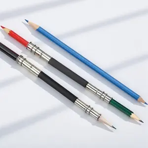 Dual Spring Telescopic Pencil Extender - Non-Slip Grip, Universal Fit for Artists, Studio-Grade Dual-Adjustable Adapter, Essential Sketching Tool