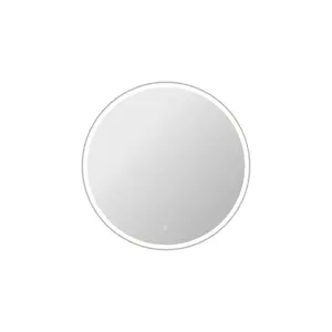 Elegant Kitchen & Bath MRE6B42SL 42 in. Round LED Front & Backlit Wall Mirror, Silver