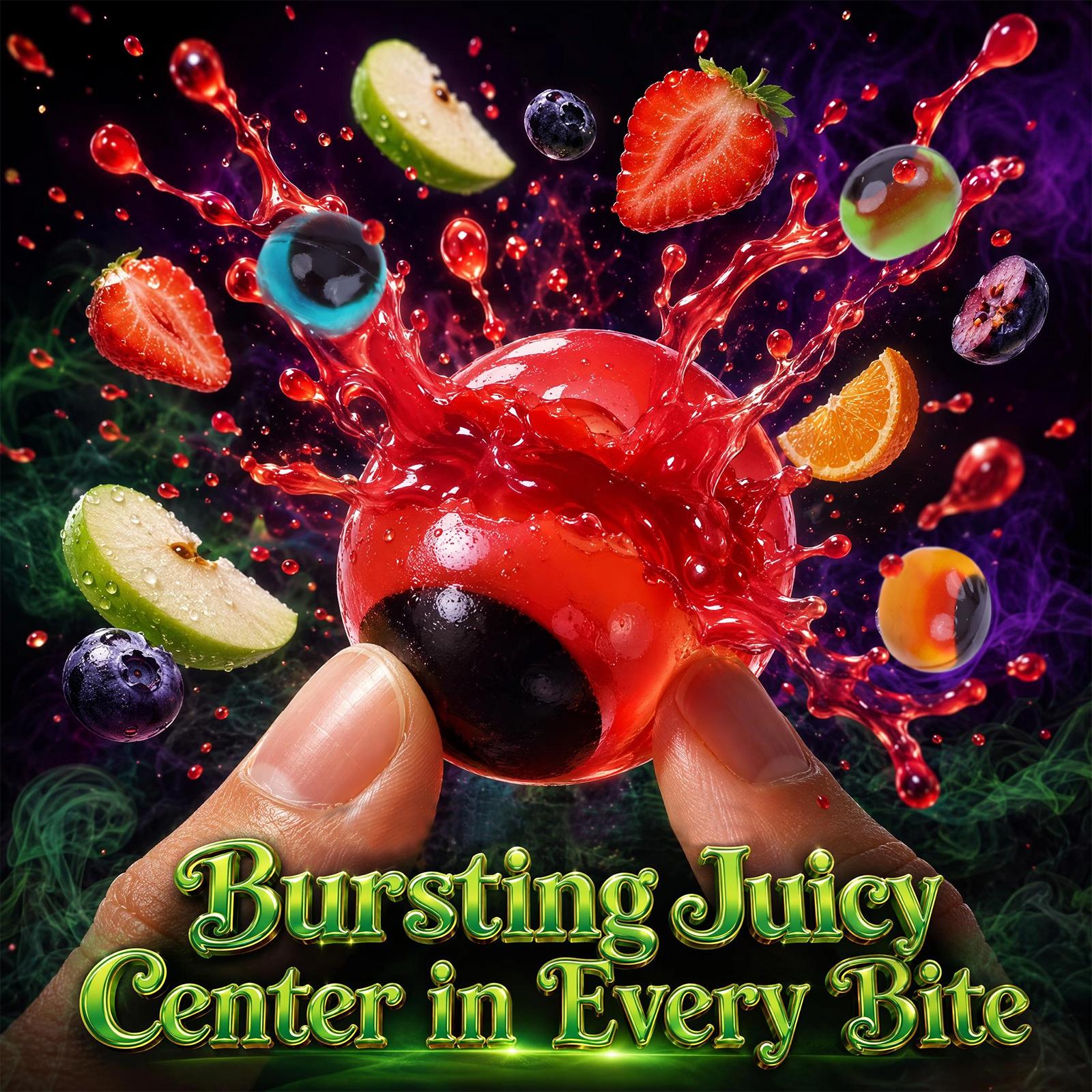 AMOS Halloween Gummy Candy Trio, 3 x 240g Boxes, 4D Burst Eyeballs Center-Filled Gummies, Peelerz Zombie & Body Parts, Party Treats, 720g Total, Gift Pack!
