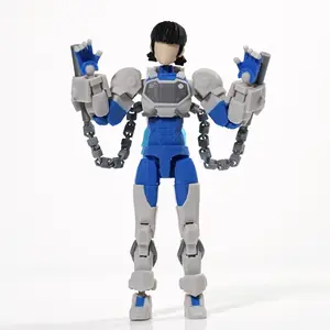 3D Printed Invincible Anime Tech Jacket Toys Action Figures Model Lucky Dummy 13 Superheroes Multi-Jointed Toy Ornaments Gift