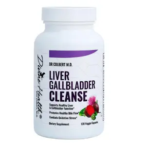 Dr. Colbert, MD Liver & Gallbladder Cleanse | by Divine Health | N-Acetyl-L-Cysteine | Alpha Lipoic Acid | Milk Thistle | Organic Beet Root | Selenium | 120 Capsules