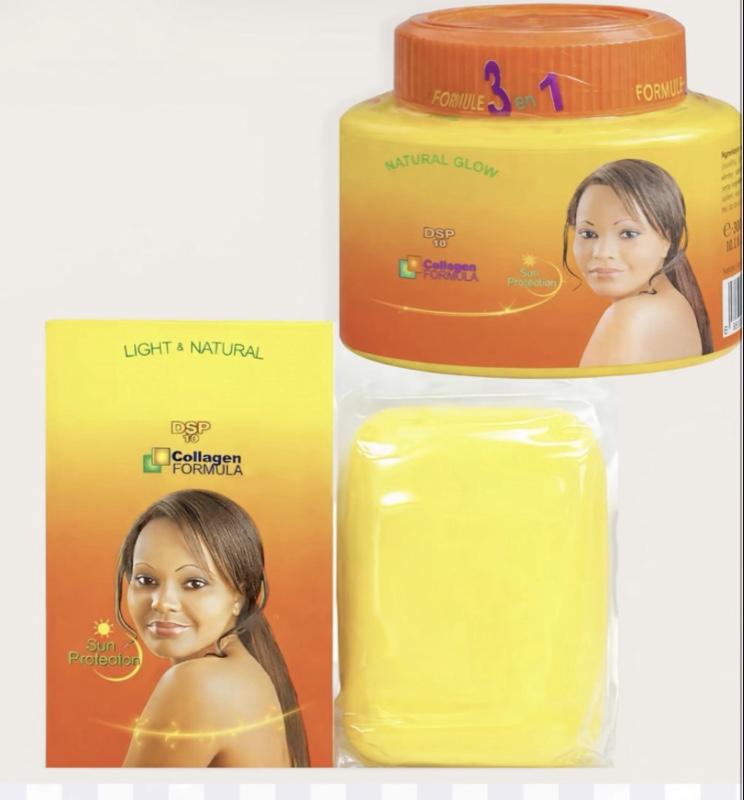 Carrot Extract Body & Face Cream-300ml and Carrot Extract Soap Bar-190g-2 Pcs Set-Deep Moisture and Skin Repair for Daily use.